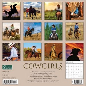 Cowgirls 2024 Wall Calendar