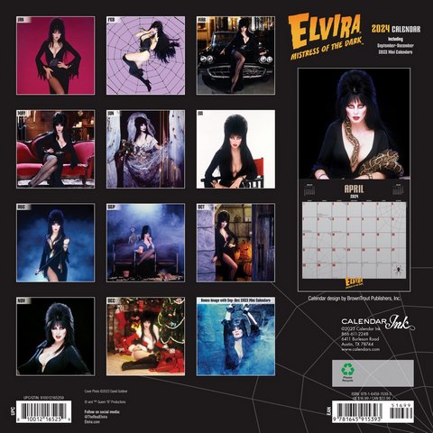 Elvira 2024 Wall Calendar