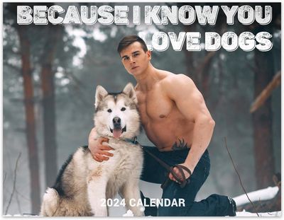 Men & Dog 2024 Calendar